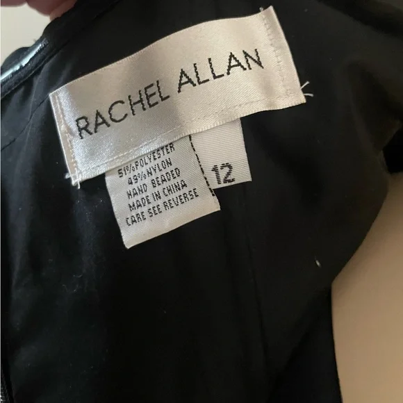 NWT Rachel Allan black & pink Formal Gown - Picture 14 of 14